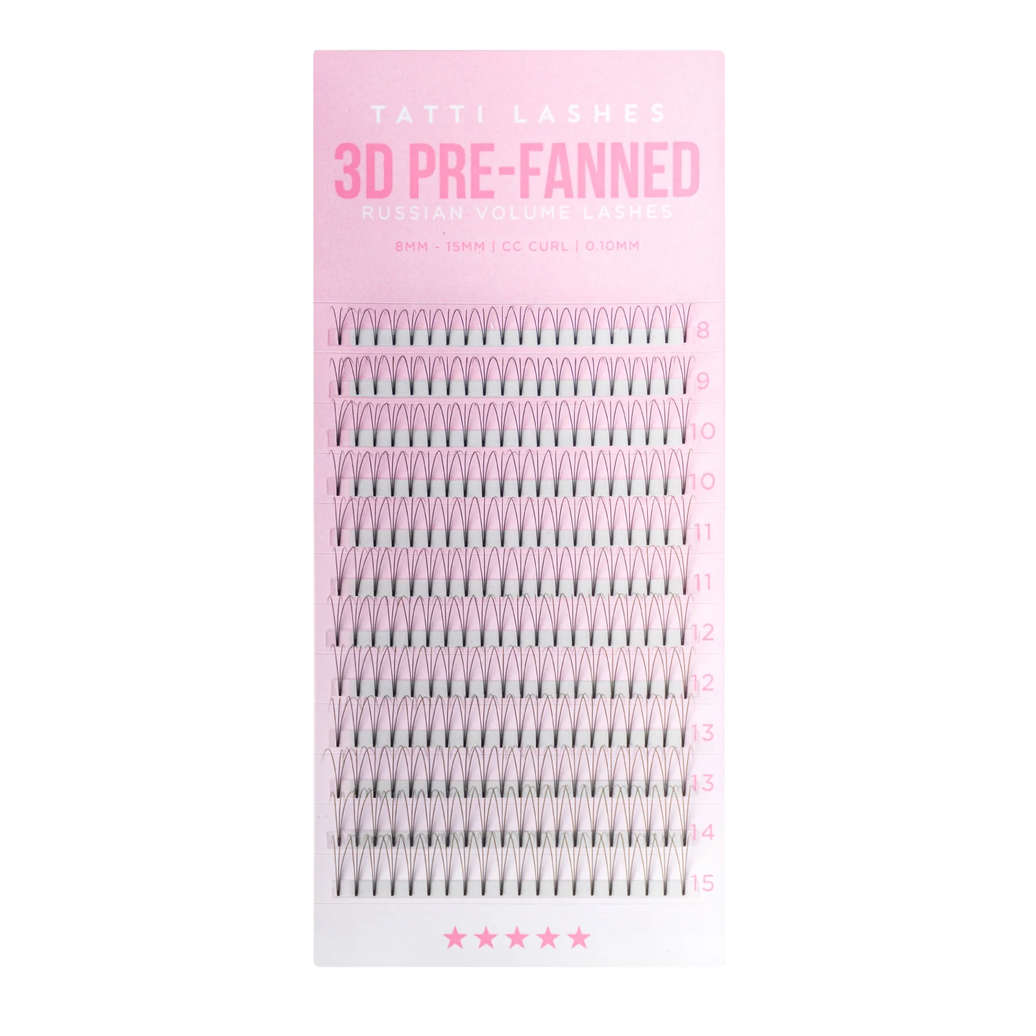 3D Mixed Length Pre-Russian Lashes CC curl - Image 3