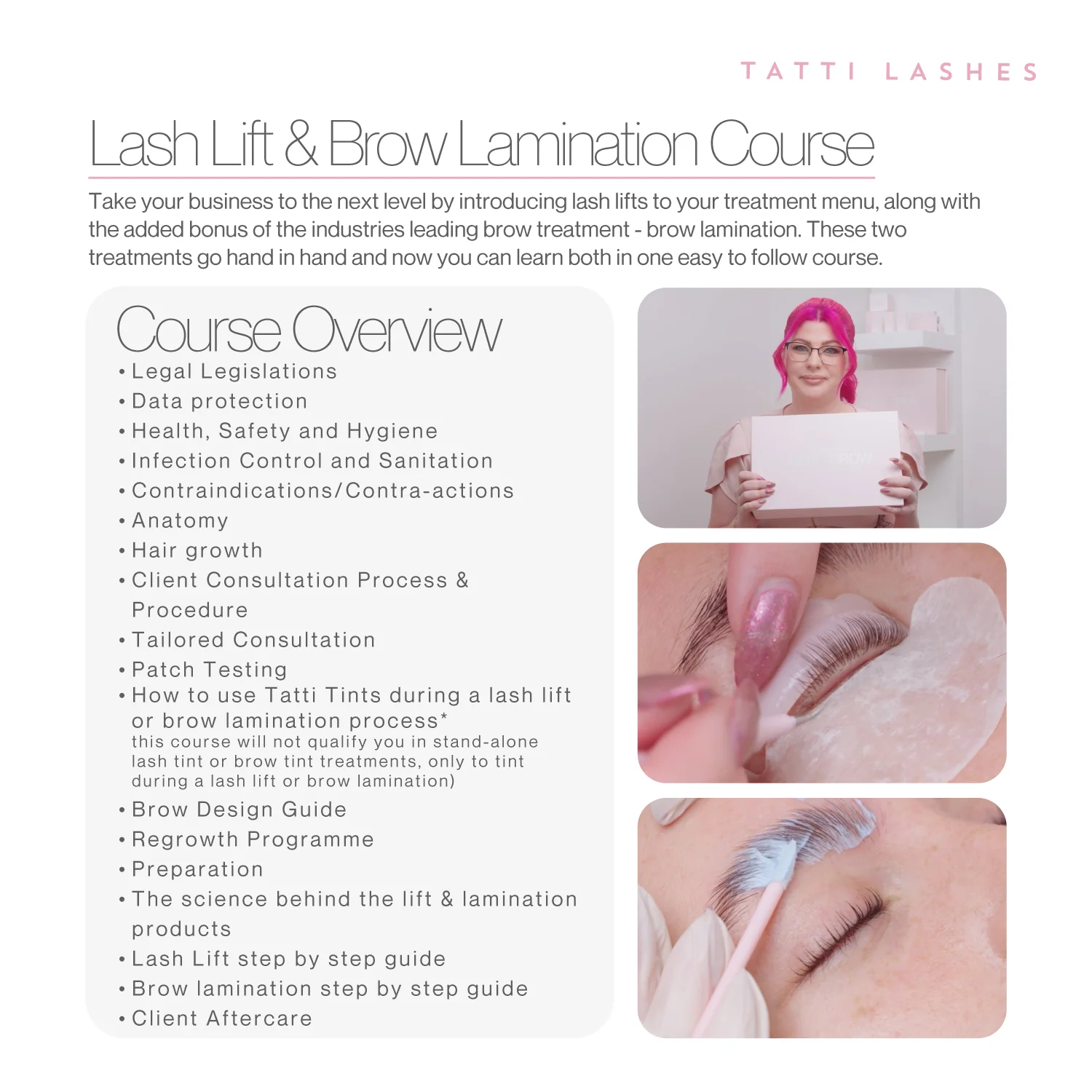 Online Lash & Brow Lamination & Lift Course with Kit - Image 3